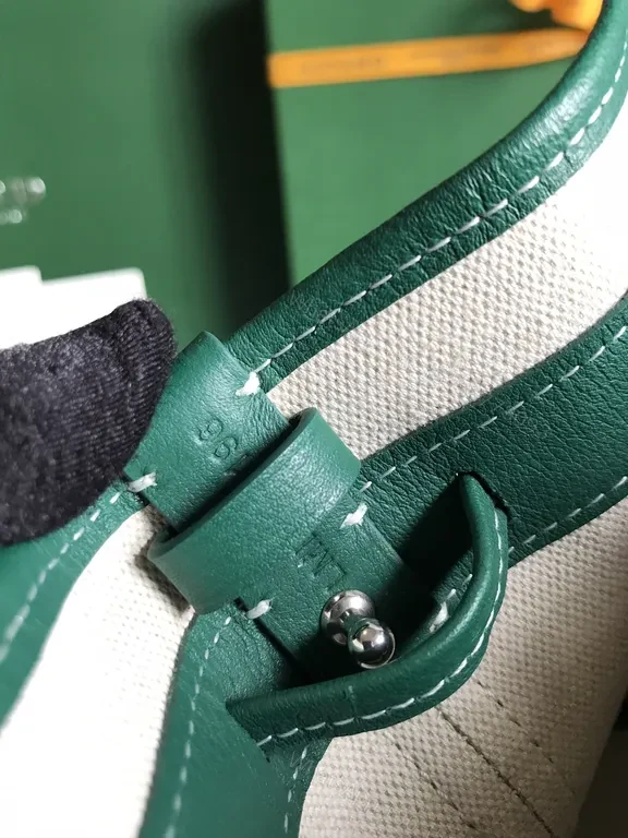 View 5 of Emerald Goyardine Bucket Bag: Luxury Daily Carry