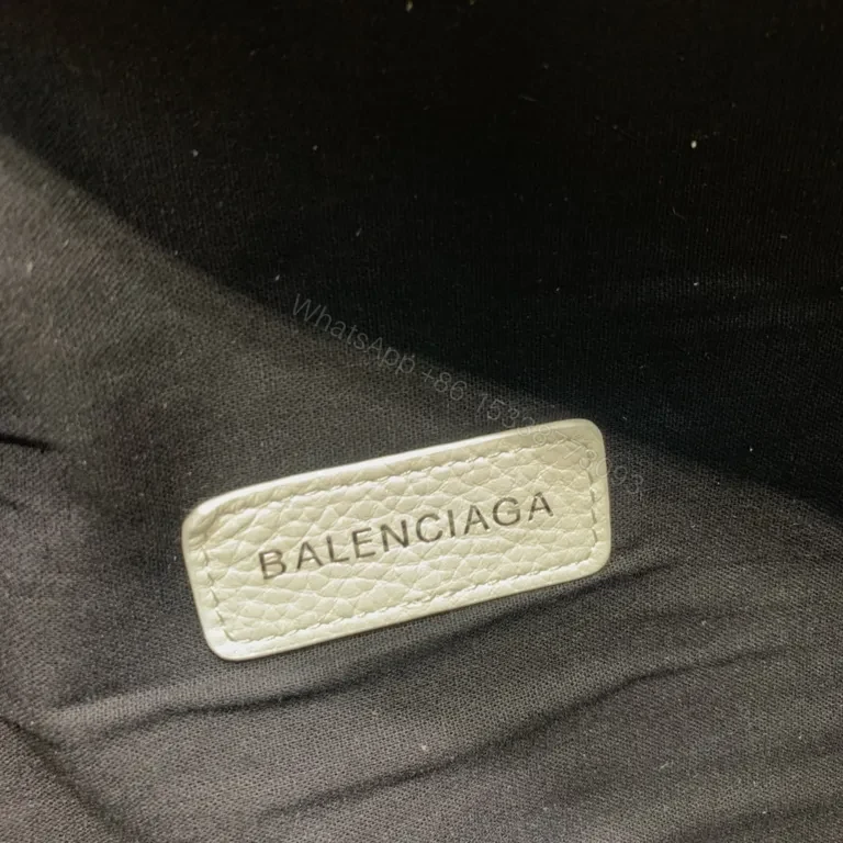 View 7 of Balenciaga Baggage Belt Bag â€” White Pebble Leather, Modern Minimalist