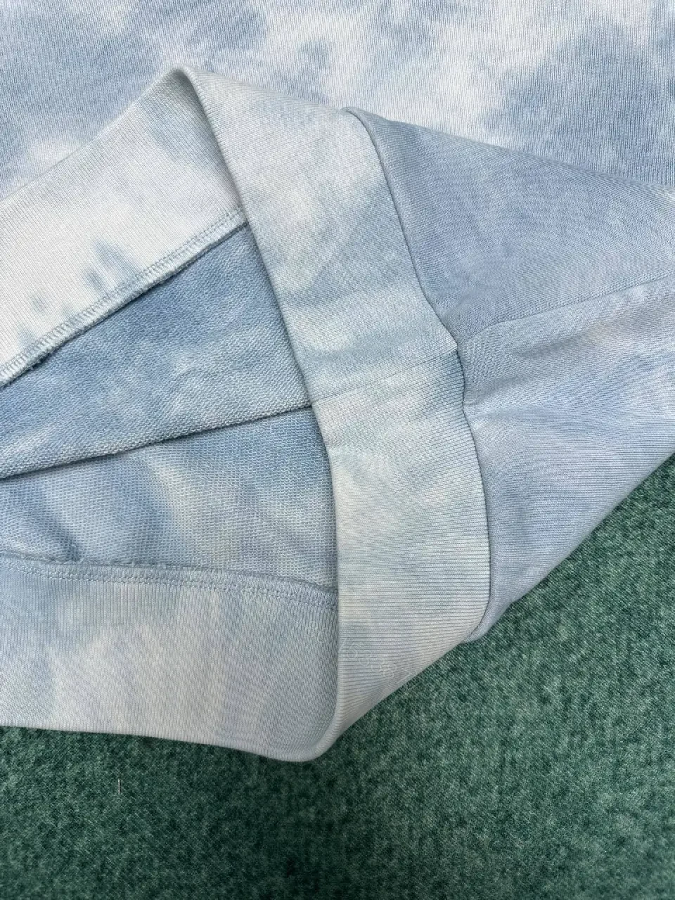 View 7 of Soft-Edge Tie-Dye Crewneck Monogram Knit, Relaxed Comfort, Men's Crewneck