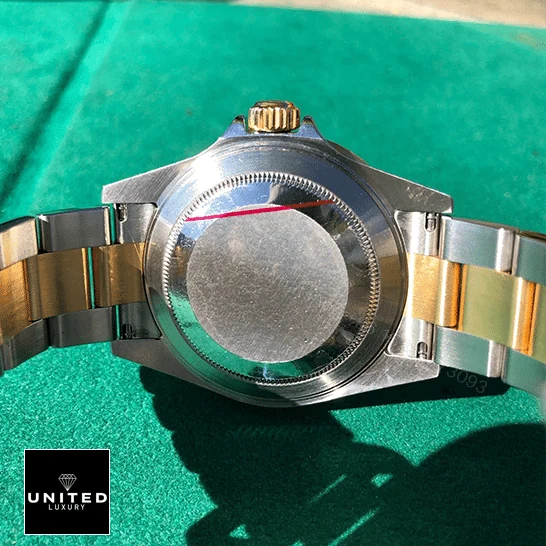 View 17 of Rolex Submariner Serti Two Tone Stainless Steel Gold Diamond 16613 Replica