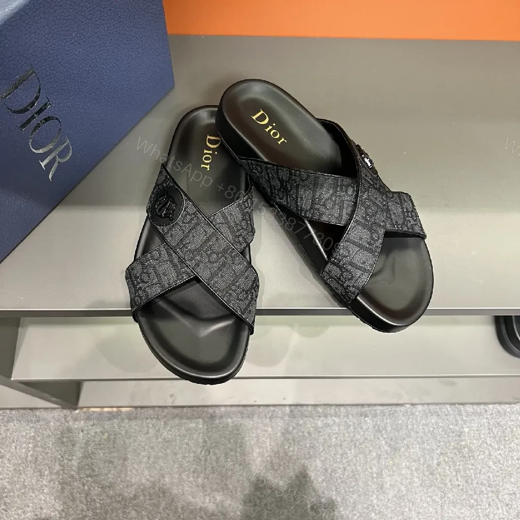 View 9 of Structured Comfort Sandals: Luxe Jacquard Crossover Slides