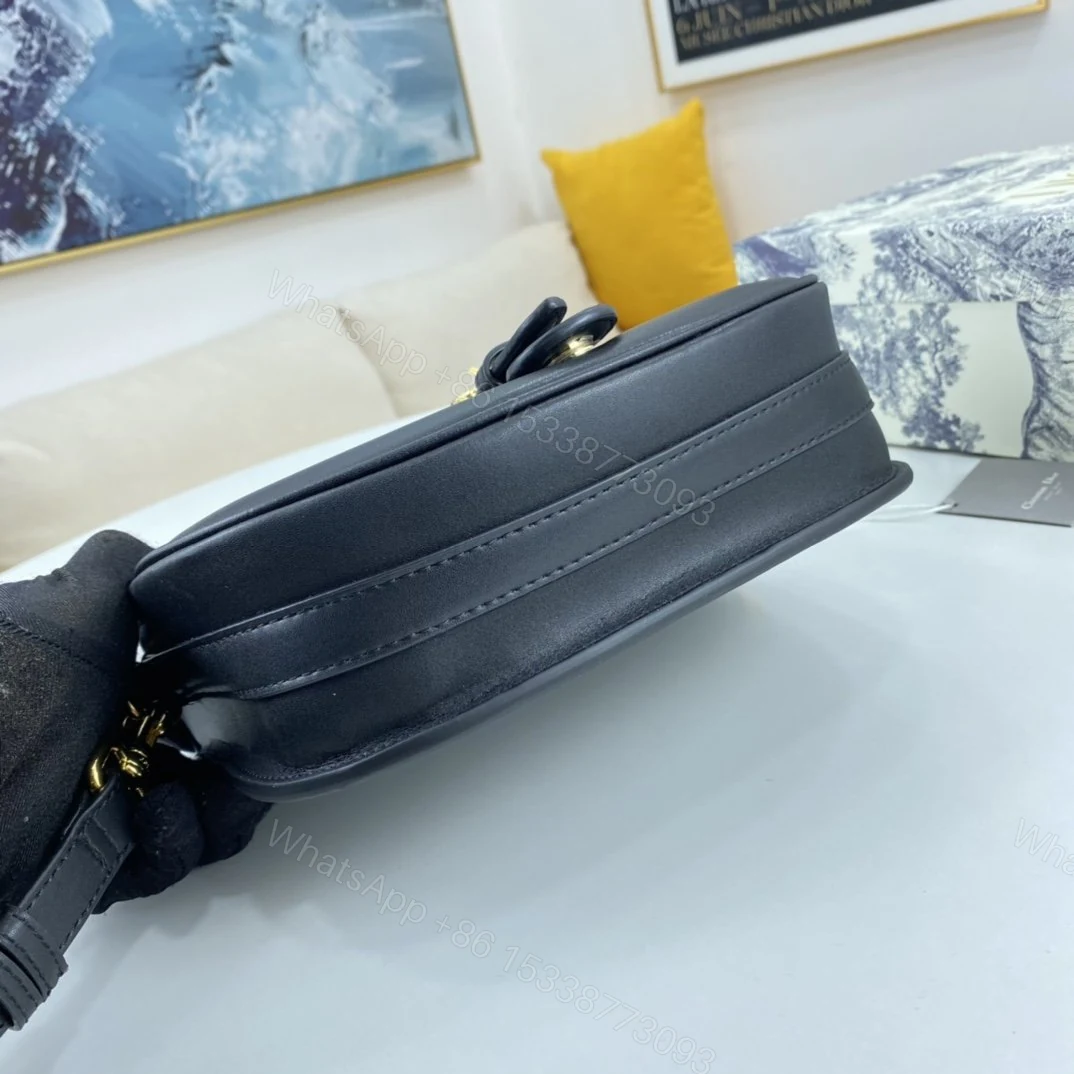 View 8 of Dior Medium Dior Bobby Bag Black Box Calfski