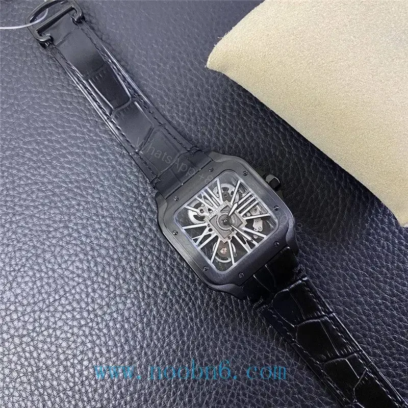 View 14 of Replica Cartier Santos WHSA0009 Skeleton Watch