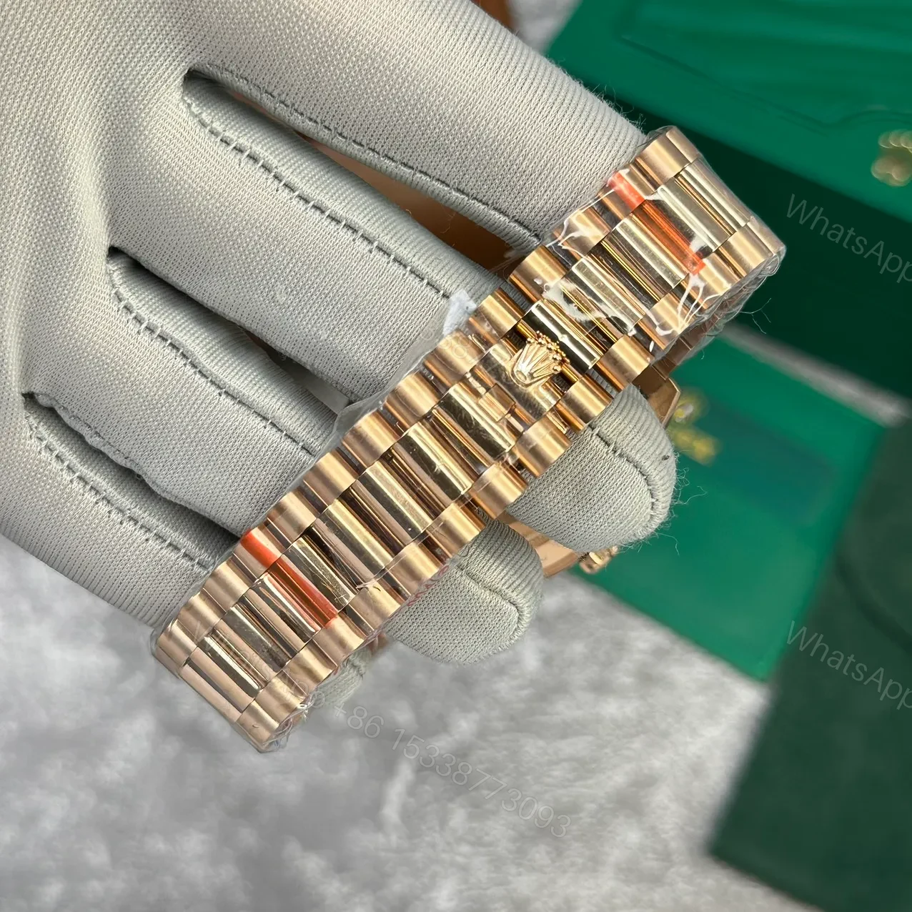View 7 of Replica Rolex Day-Date II Chocolate Dial 218235 40mm