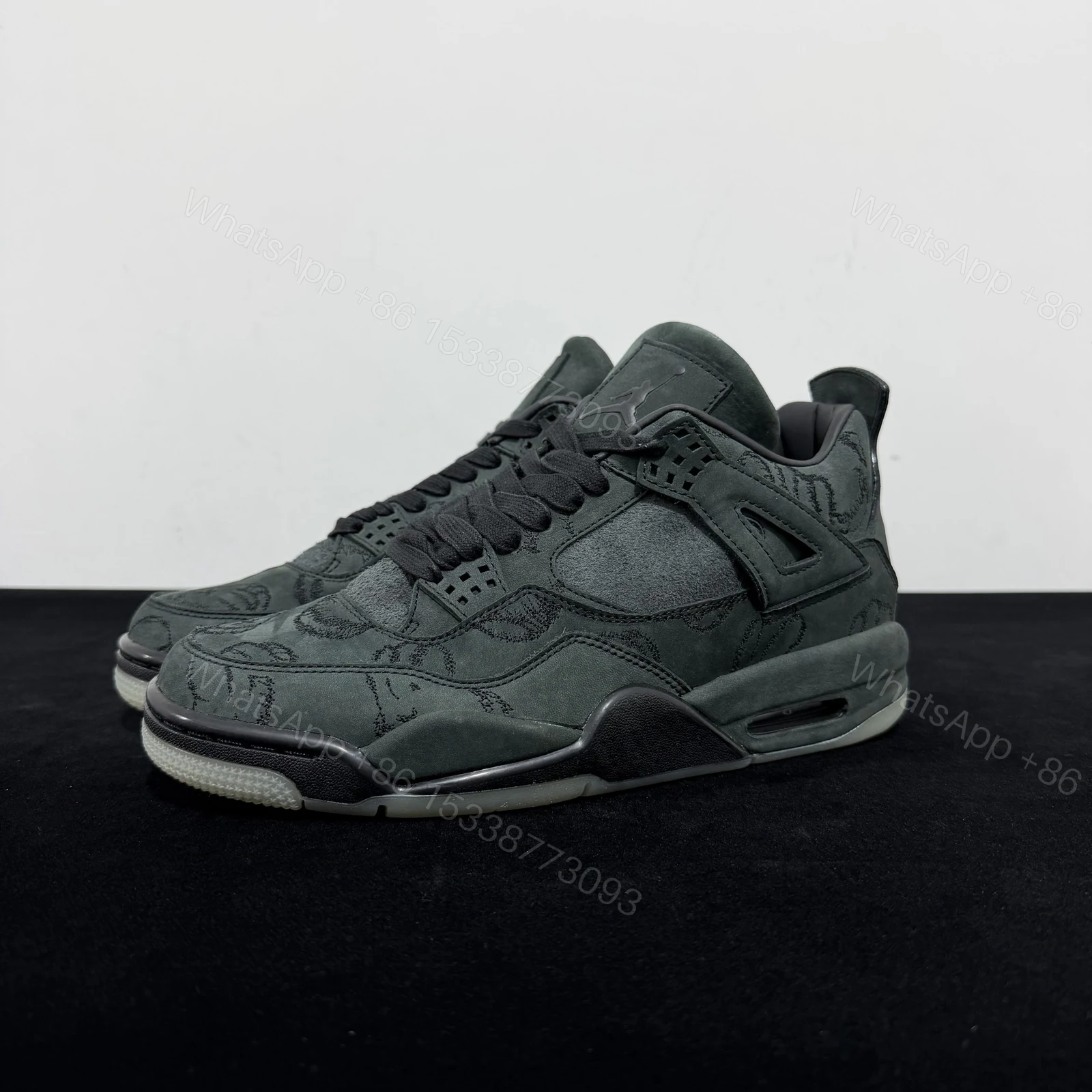 View 7 of Air Jordan 4 KAWS Black Rep