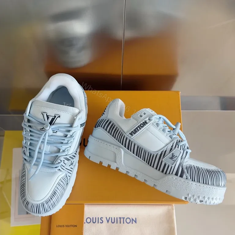View 2 of Refined LV-Inspired Luxury Sneakers: Elevated Comfort