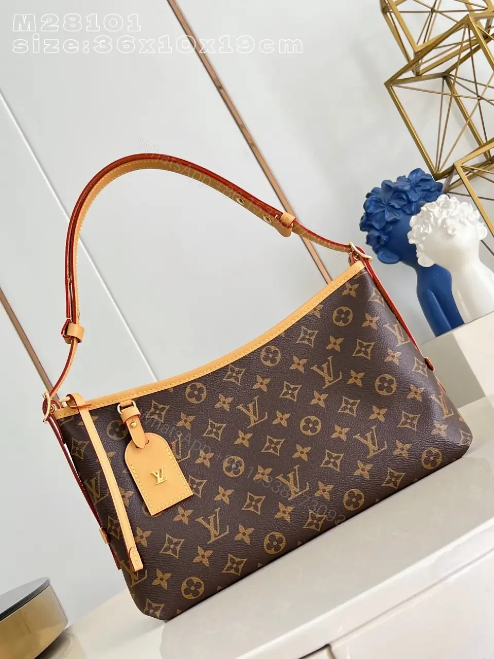 View 2 of Monogram Crossbody: Modern Luxe, Compact Everyday Bag