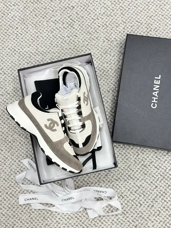 Chic High-Top Sneakers: Mixed Texture Luxury Comfort — view 1