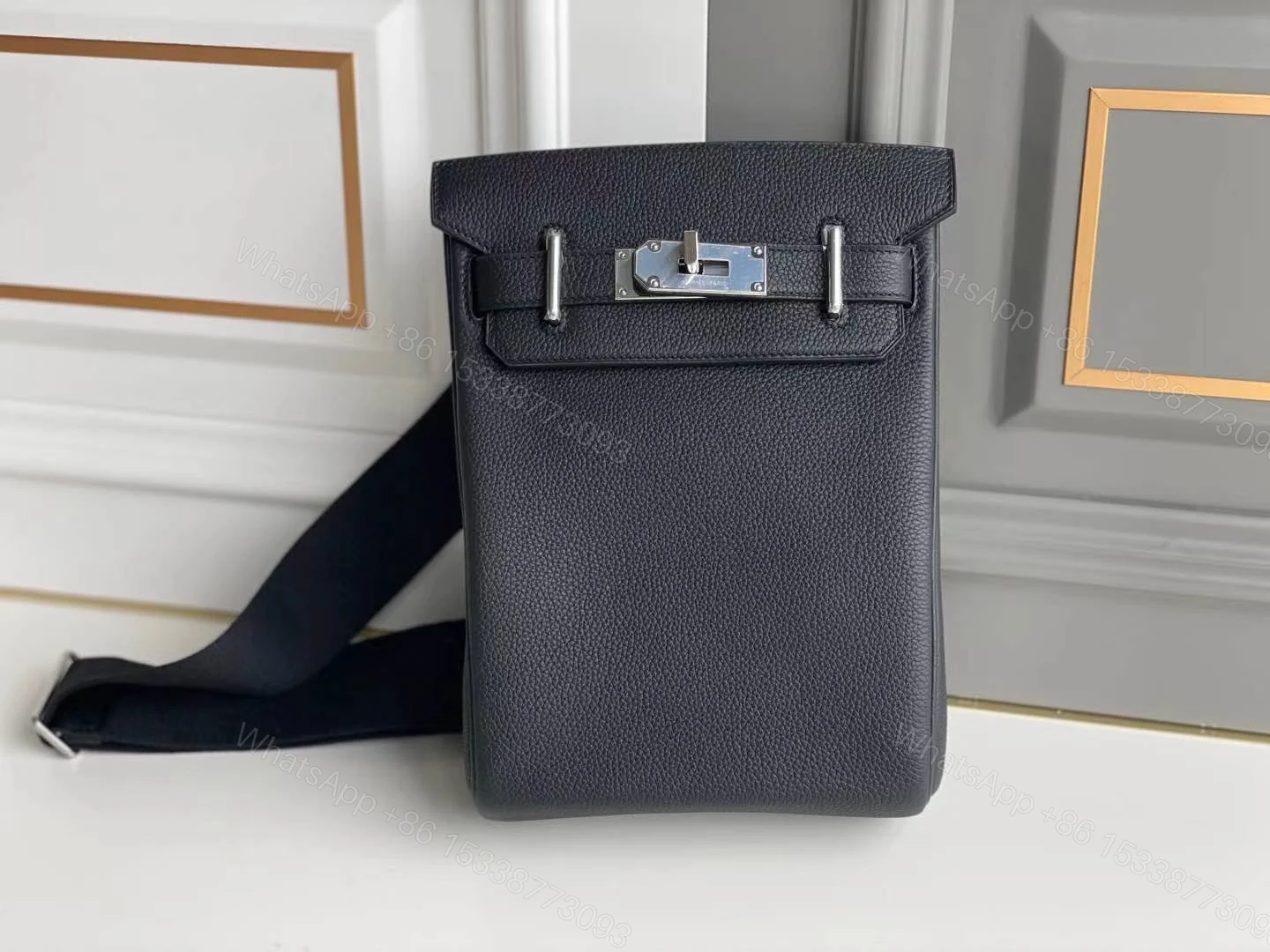 View 2 of HERMES HAC A DOS TOGO BACKPACK PALLADIUM HARDWARE BLACK 29CM