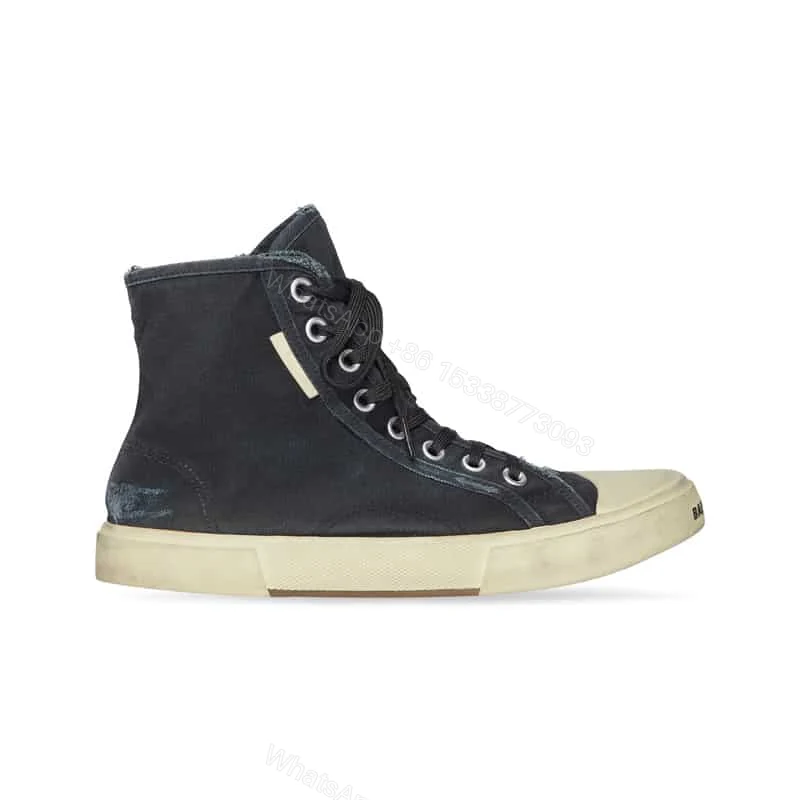 BALENCIAGA MEN’S PARIS HIGH TOP TRAINERS IN BLACK – BB210 — view 1