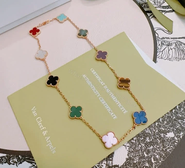 View 6 of Van Cleef & Arpels Replica Alhambra 10 Clover Necklace