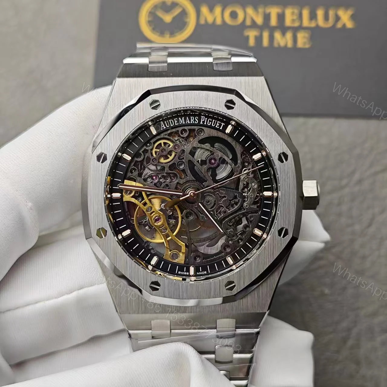 View 3 of SUPER SWISS CLONE AUDEMARS PIGUET SKELETON WATCH (2025 updated model)