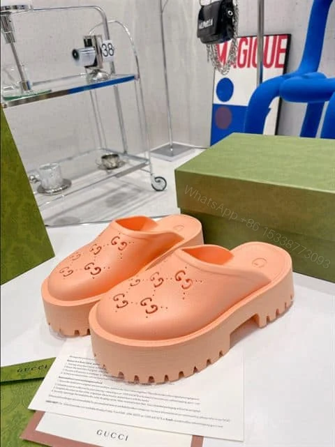 View 4 of GUCCI WONMEN’S PLATFORM PERFORATED G SANDAL – SDG018
