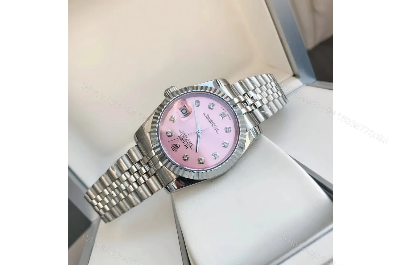 View 6 of Replica Rolex Datejust SS/SS Jub Pink/Dial 36/28 mm