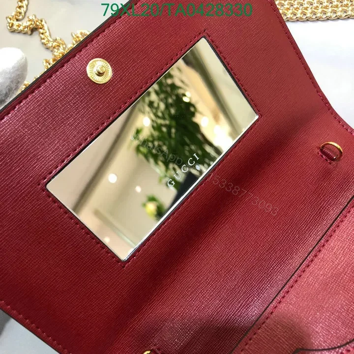 View 5 of Gucci Red Horsebit 1955 Shoulder Bag Quality Knockoff FJ92RP