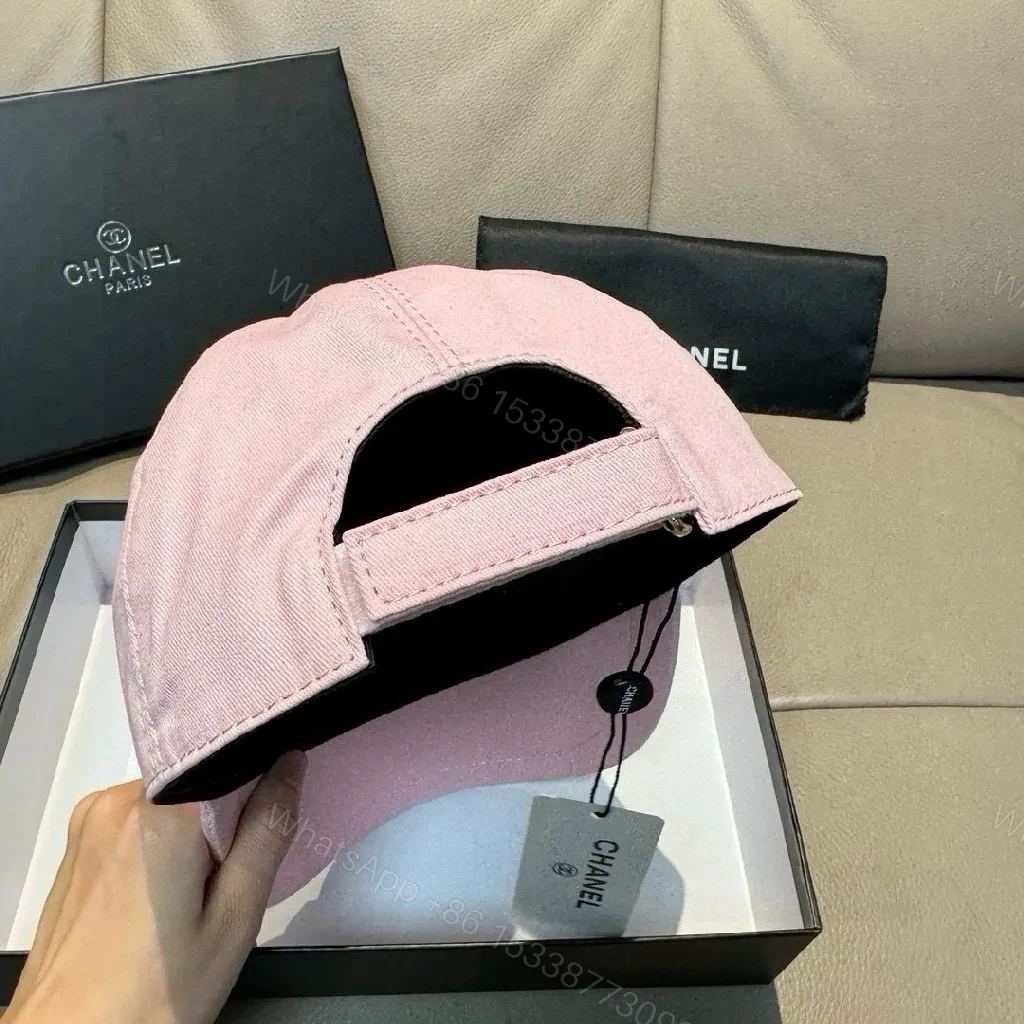 View 6 of Subtle Pink Signature Cap: Luxe Embroidery & Modern Chic