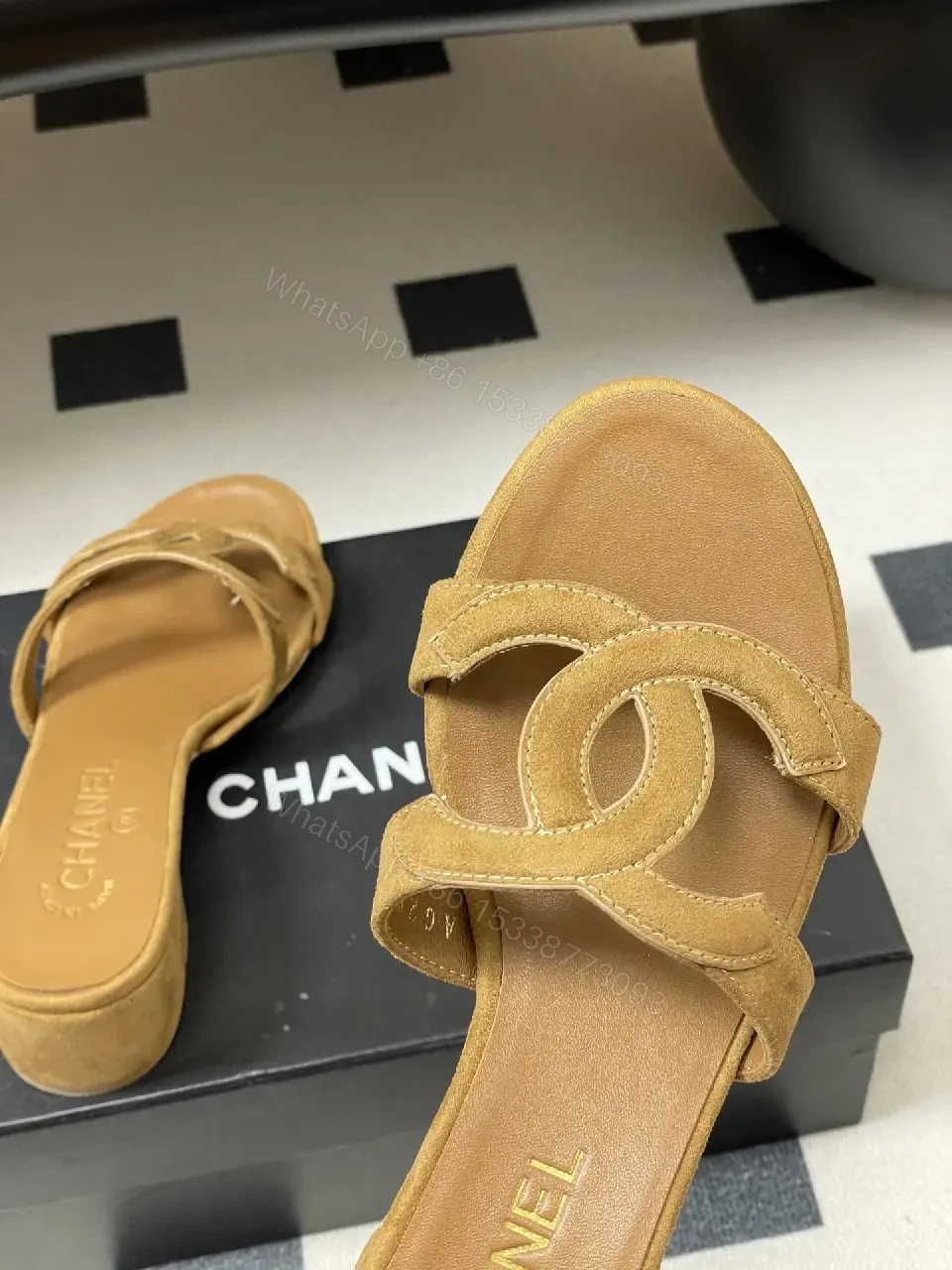View 7 of Open-Back Suede-Feel Block Heel Sandals: Chic Everyday Comfort