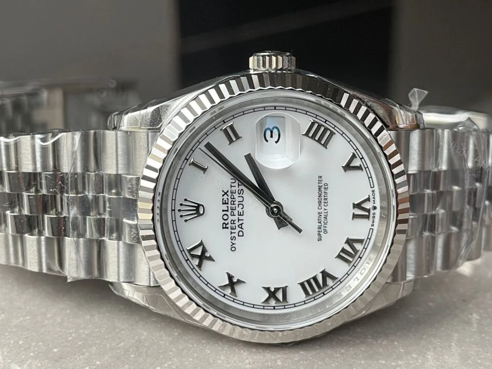 View 4 of VSF Factory 1:1 Rolex Datejust 41mm 16030 Roman markers White dial VS3235