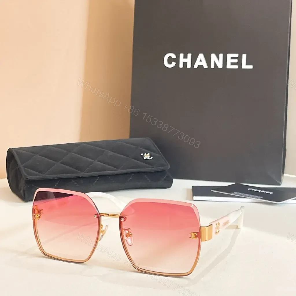 View 7 of Square-Frame Shine Sunglasses: Gold-Tone, Gradient Lenses, Luxe Style