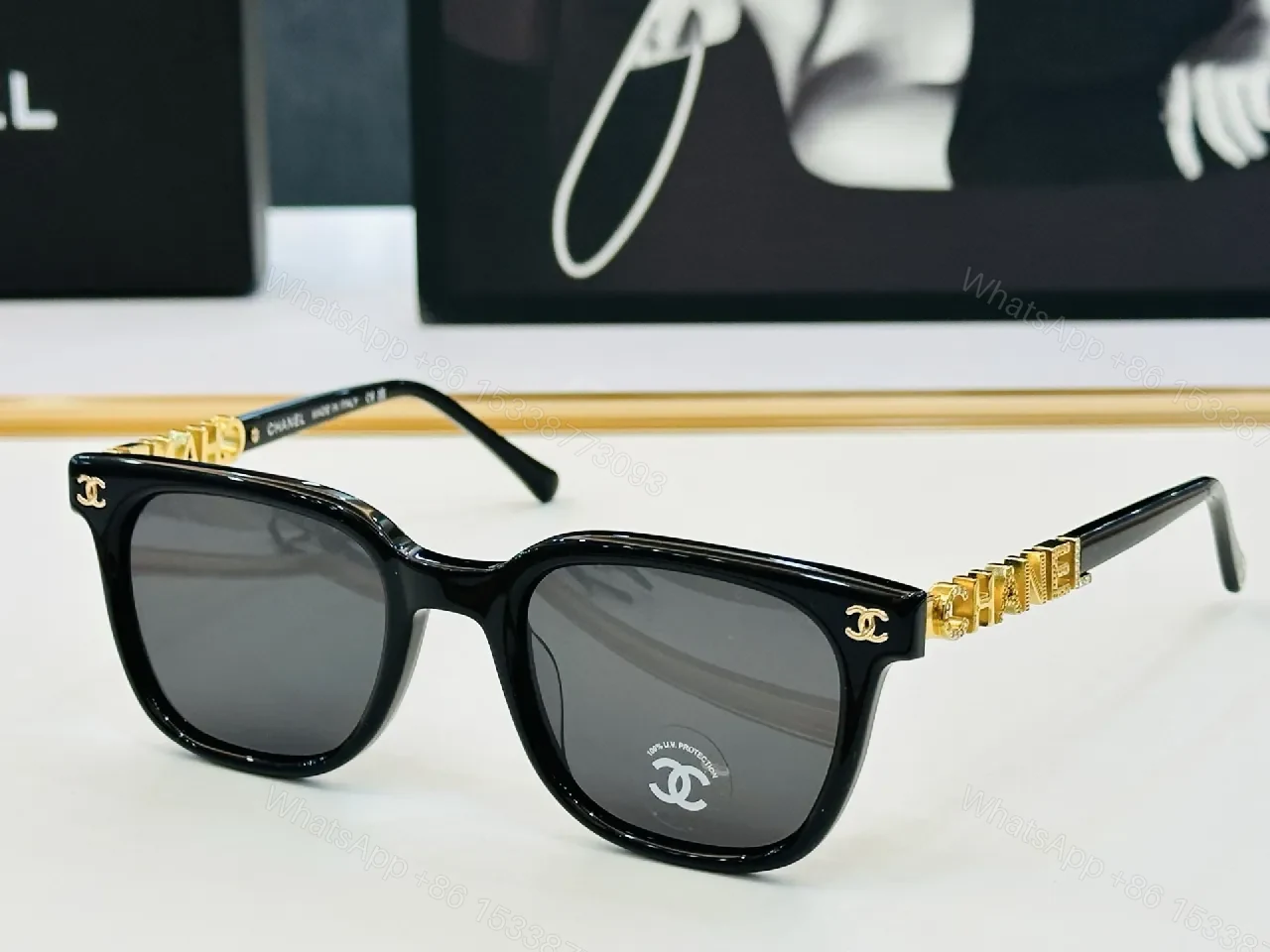 View 5 of Chic Black Acetate Frames: Bold, All-Day Clarity Eyewear