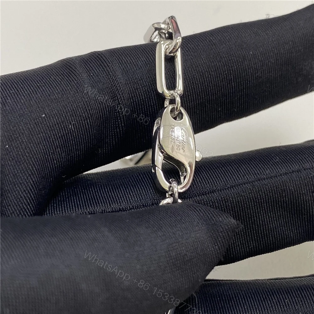 View 4 of 18K White Gold Santos De Cartier Necklace B7009100