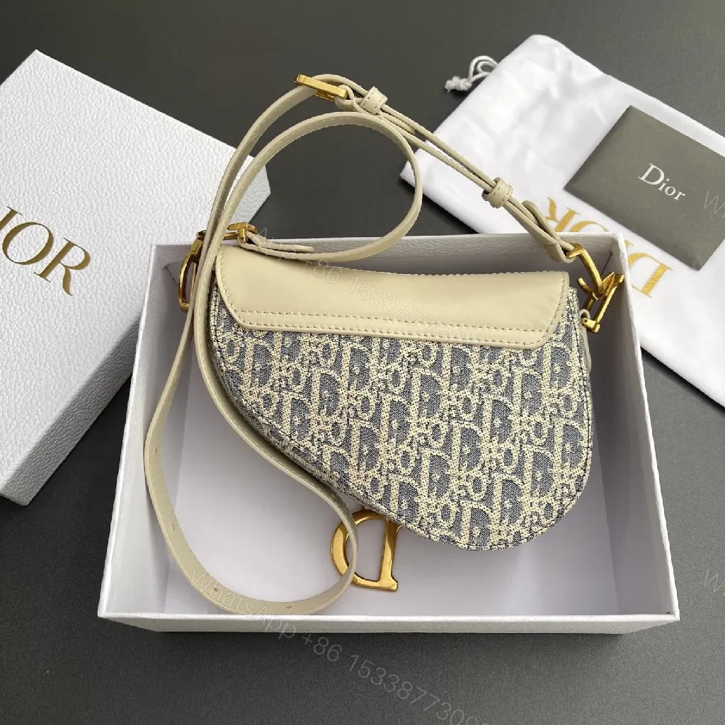 View 3 of Chic Textured Saddle Bag: Modern Luxe Shoulder Bag