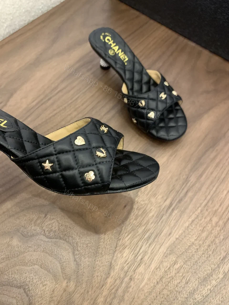 View 5 of Patterned Quilted Slip-Ons: Luxe Comfort Sandals