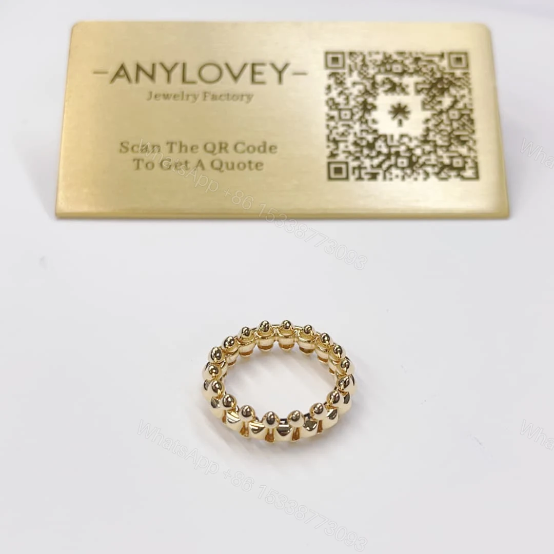 18K Yellow Gold Clash De Cartier Ring Medium Model 8mm B4229900 — view 1