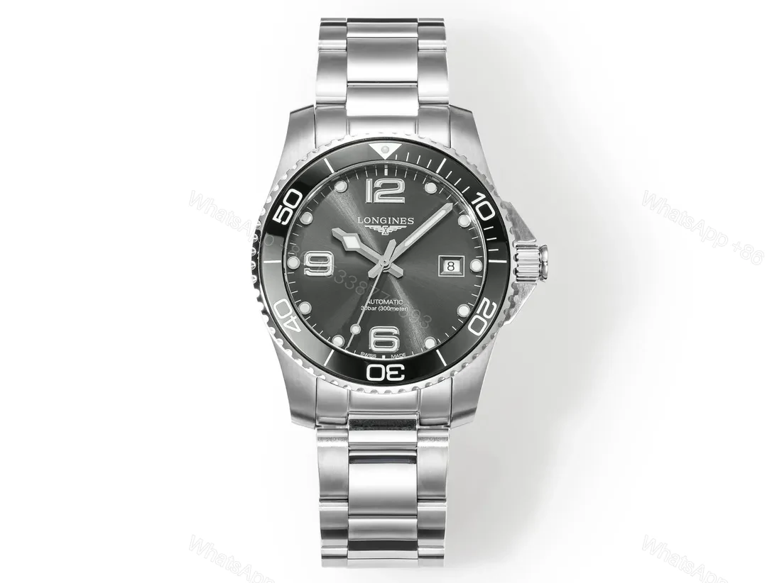 Longines Conquest Black Dial Automatic Stainless Steel Watch — view 1