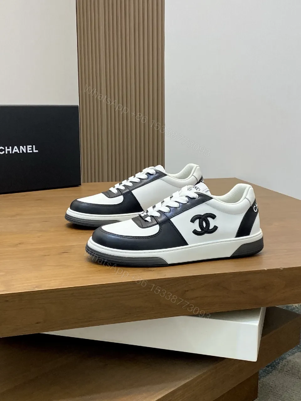 View 2 of Monochrome Luxe Low-Top Sneakers: Signature Comfort