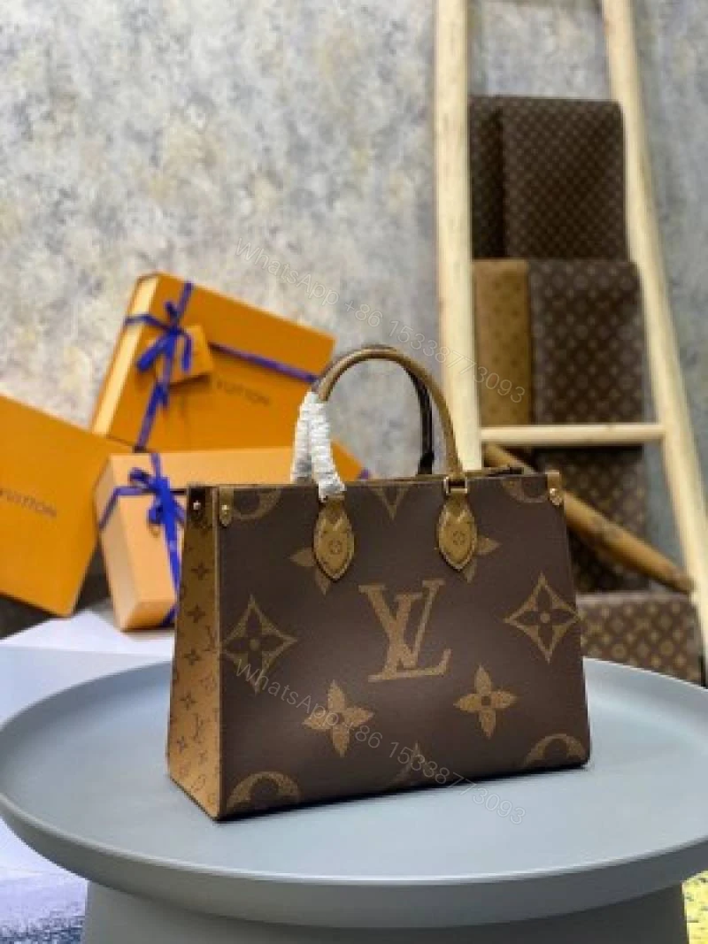 First Copy Louis Vuitton Ladies Mini Monogram Tote Bag Brown Premium Handbag — view 1