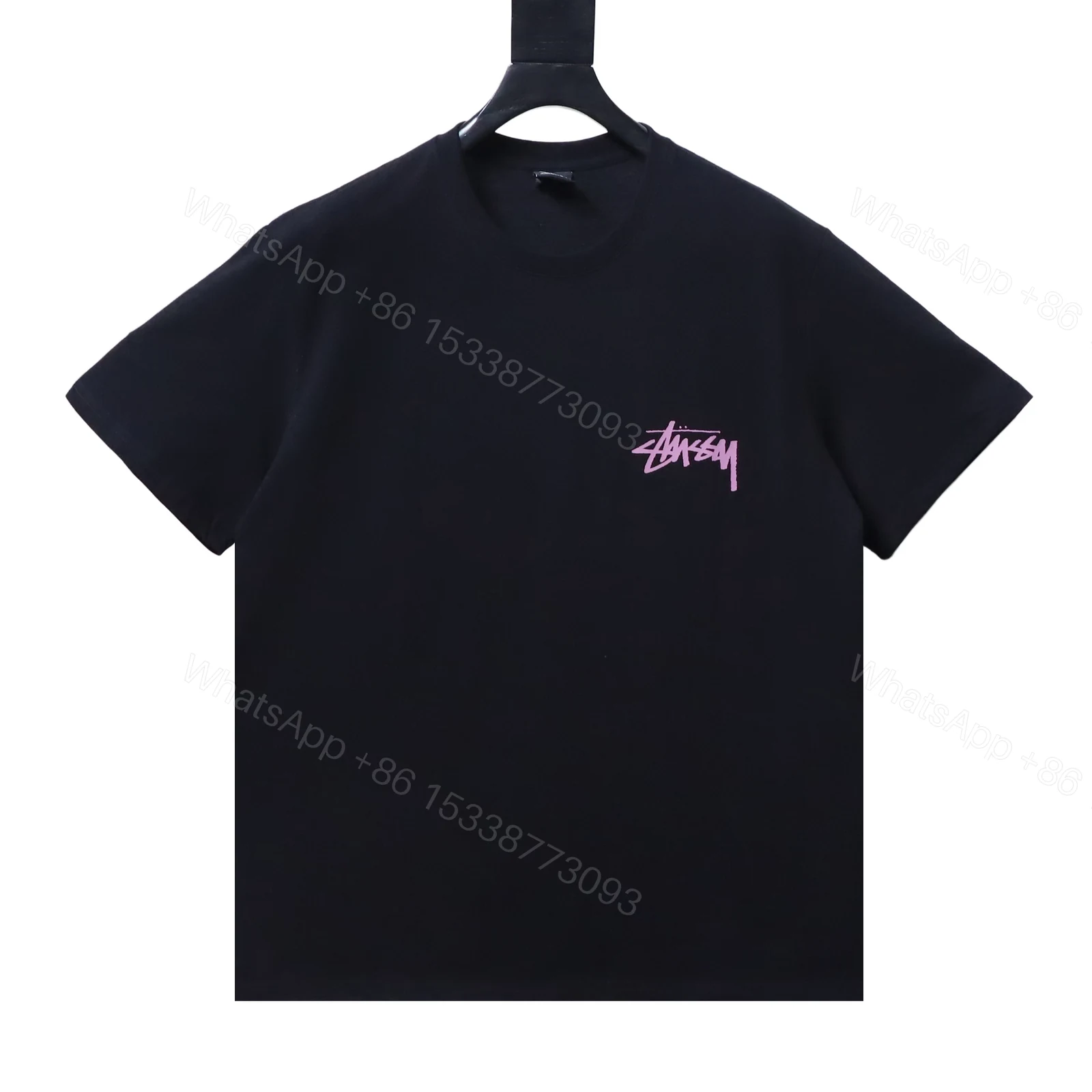 Stussy Monroe Print Short Sleeve Shirt black — view 2