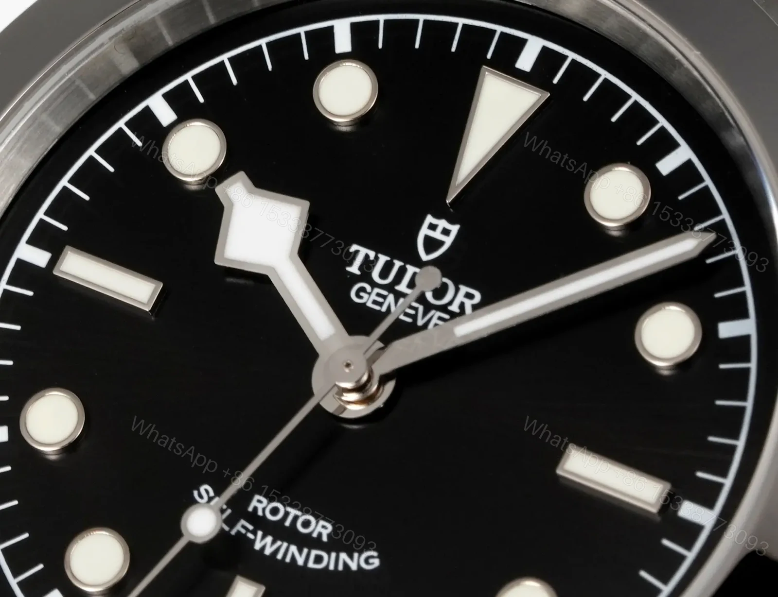 View 5 of Tudor 3T Black Dial Watch Five-Link Steel Bracelet Premium 39MM TUDOR-1926-39-BLK-5LINK-STEEL