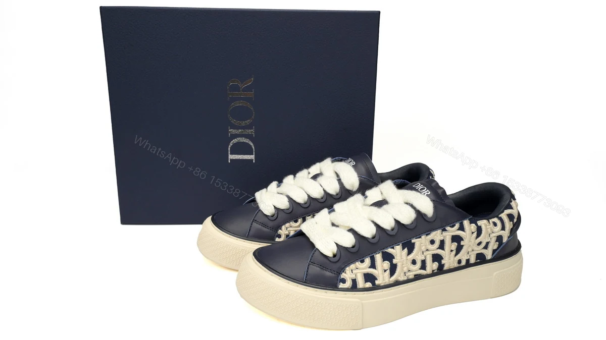 View 2 of Dior B33 Sneakers Release Deep Dlue Relief 3SN272 ZIR1 6536