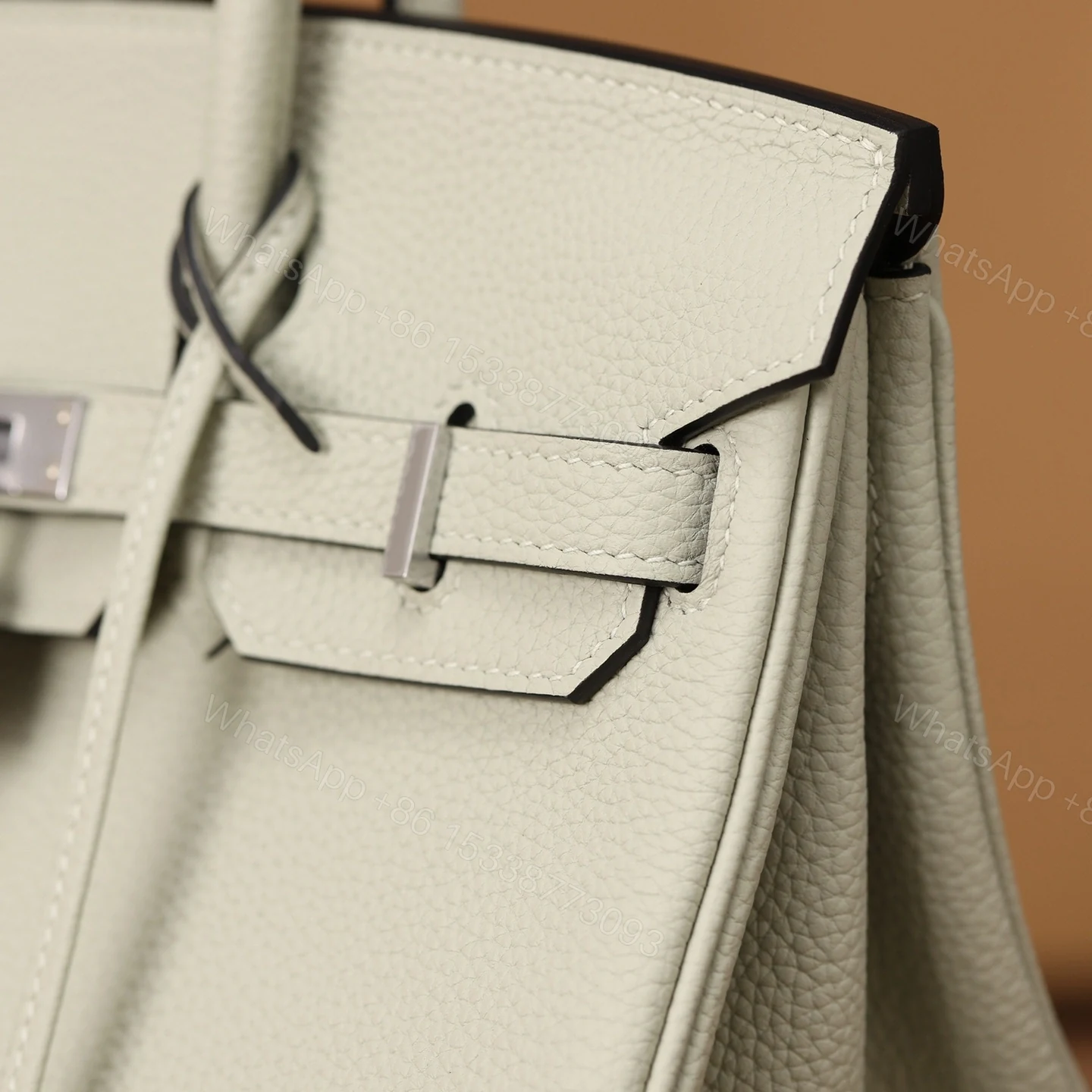 View 13 of 高仿Hermes*Birkin25Togo牛皮水晶灰銀扣/純手工