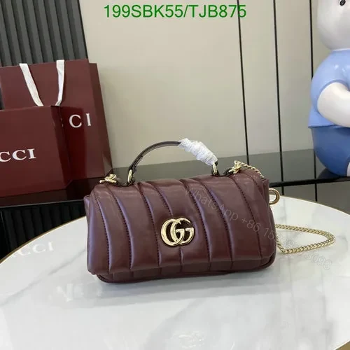 Gucci Rosso Ancora Red Leather Mini Top Handle Bag HG258 — view 1