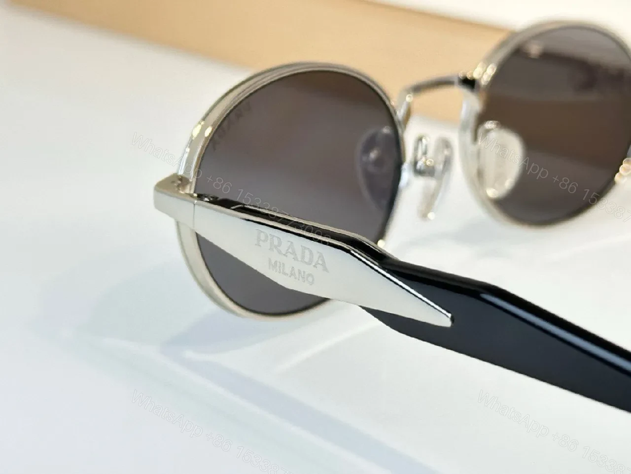 View 9 of Pink-Tint Round Frames Pearl-Style Sunglasses
