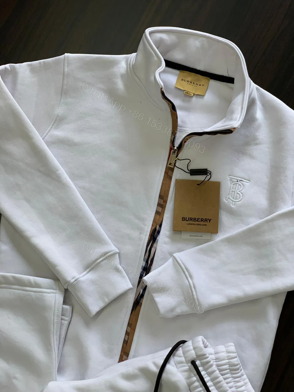 View 6 of First Copy Burberry Exclusive Zipper Tracksuit for Men