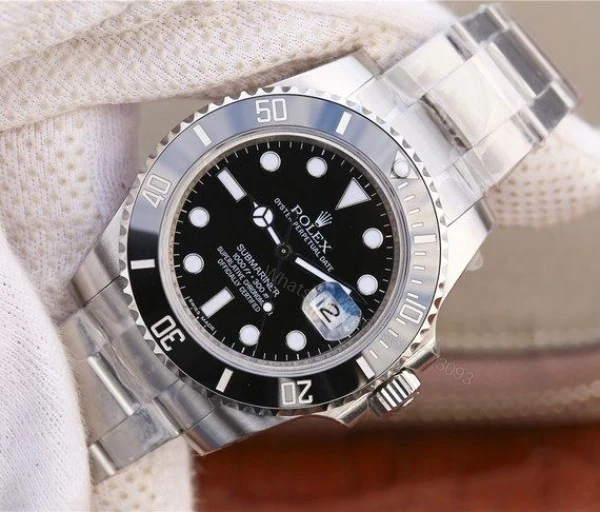 View 2 of Clean Factory Rolex Submariner 116610 LN Black Ceramic VRF SS Bracelet A2836