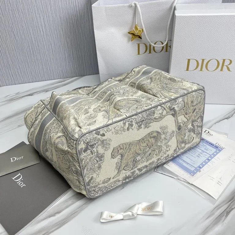 View 6 of Statement Dior Tote: Refined Jacquard, All-Day Versatility