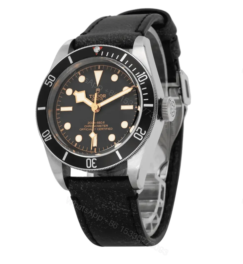 View 2 of Tudor Heritage Black Bay Leather Replica – 41 mm Leather