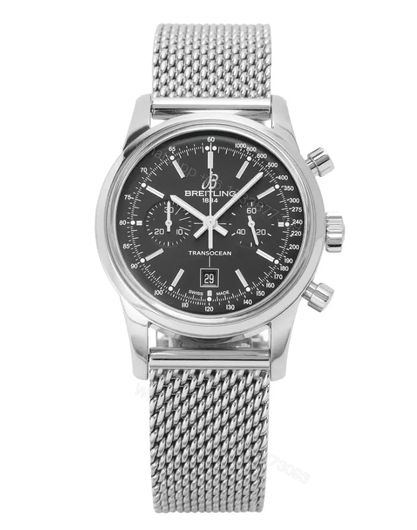 Breitling Transocean Chronograph 38 Replica A4131012.BC06.171A – 38 mm Steel — view 1