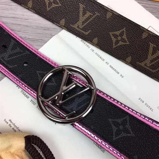 View 6 of LOUIS VUITTON LV CIRCLE 40MM BELT MONOGRAM ECLIPSE CANVAS – B143