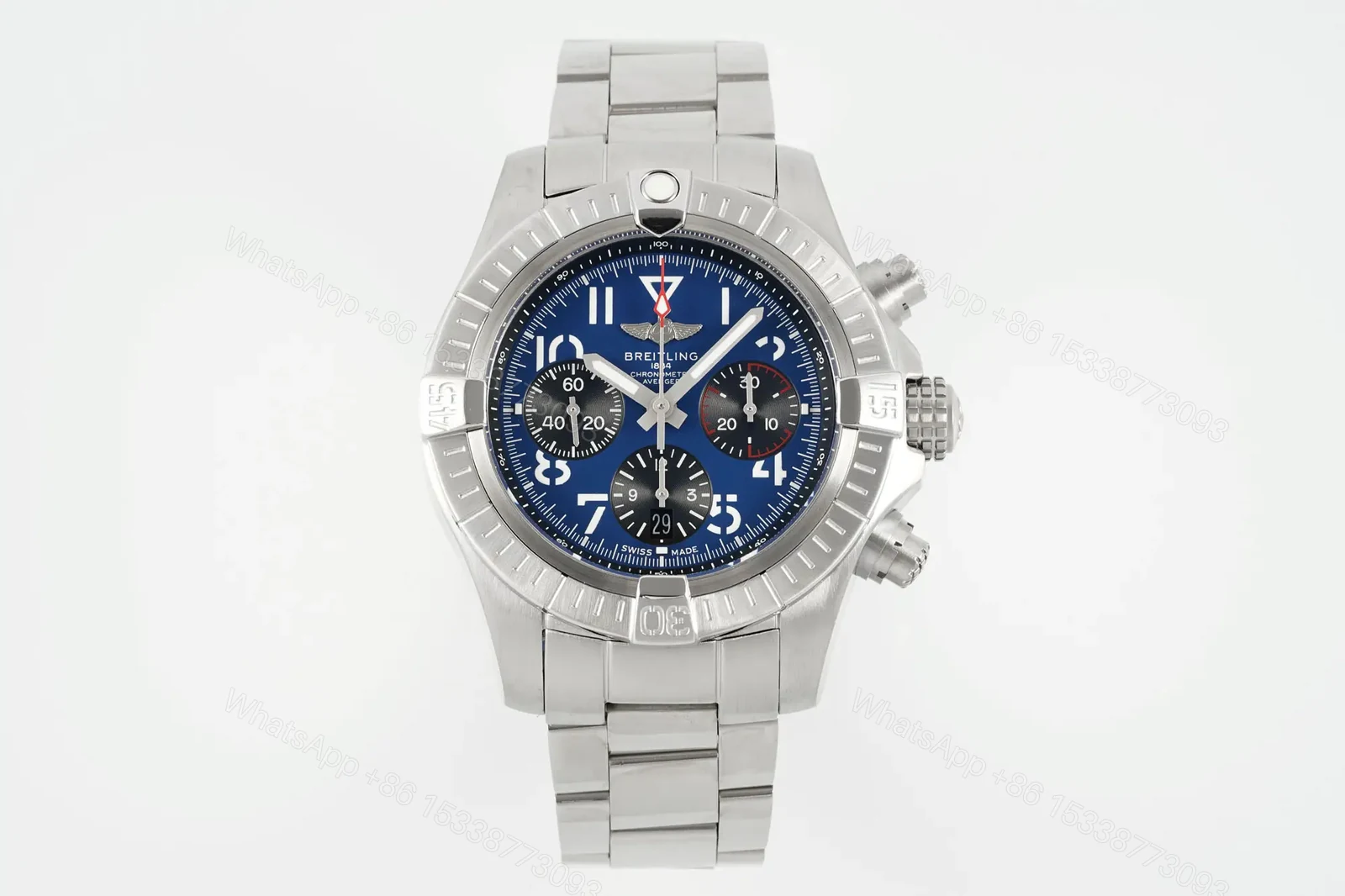 Breitling Avenger B01 Chronograph 42 Stainless Steel Blue Dial Bracelet AB0146101C1A1 — view 1