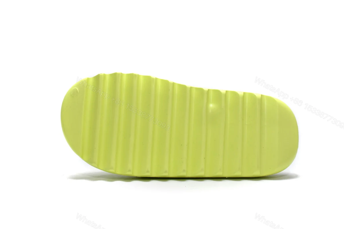 View 2 of adidas Yeezy Slide Reps Fluorescent Green GX6138