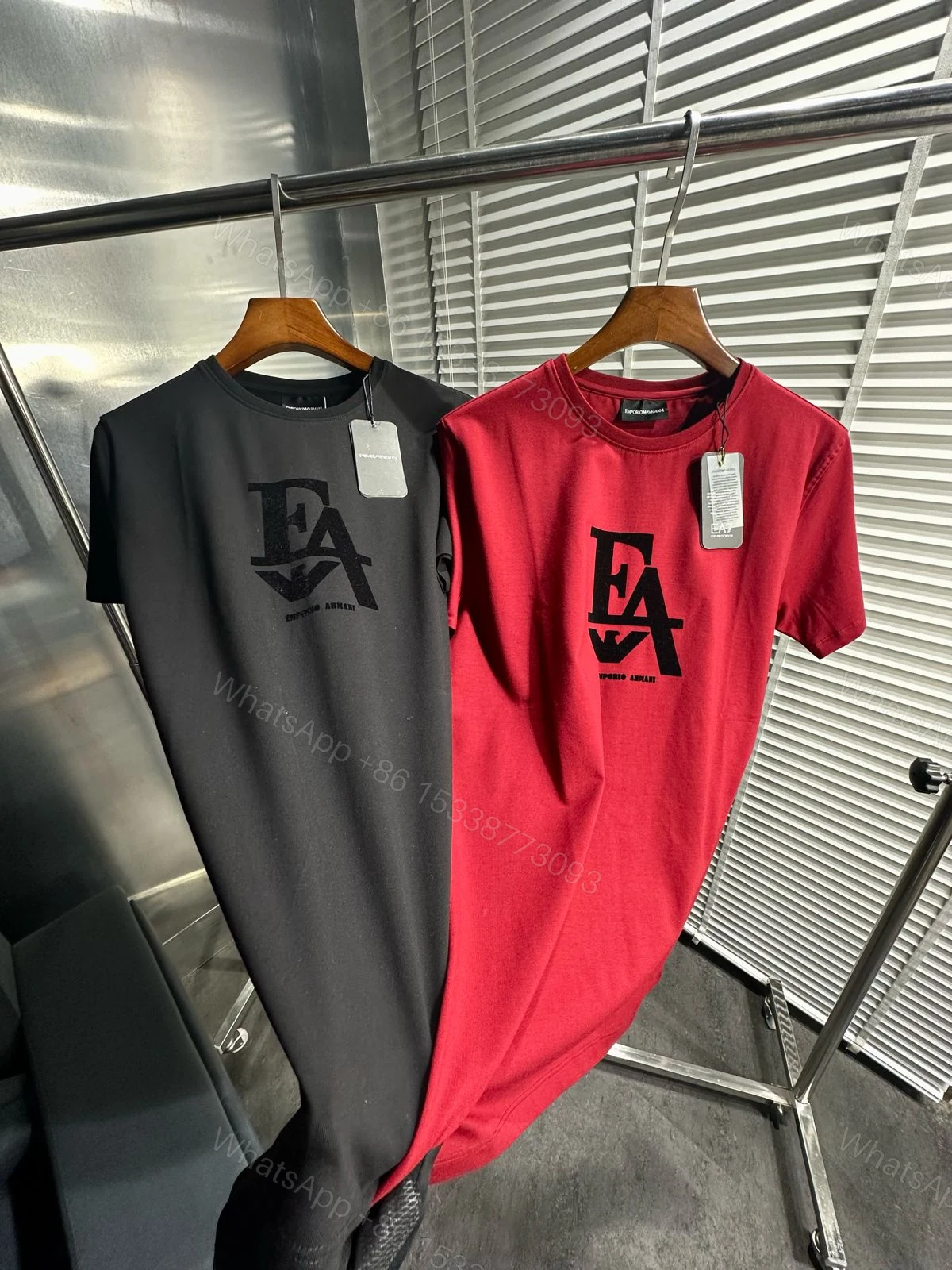 View 3 of FIRST COPY ARMANI EXCLUSIVE LUXURY STYLE SUMMER COTTON T-SHIRT
