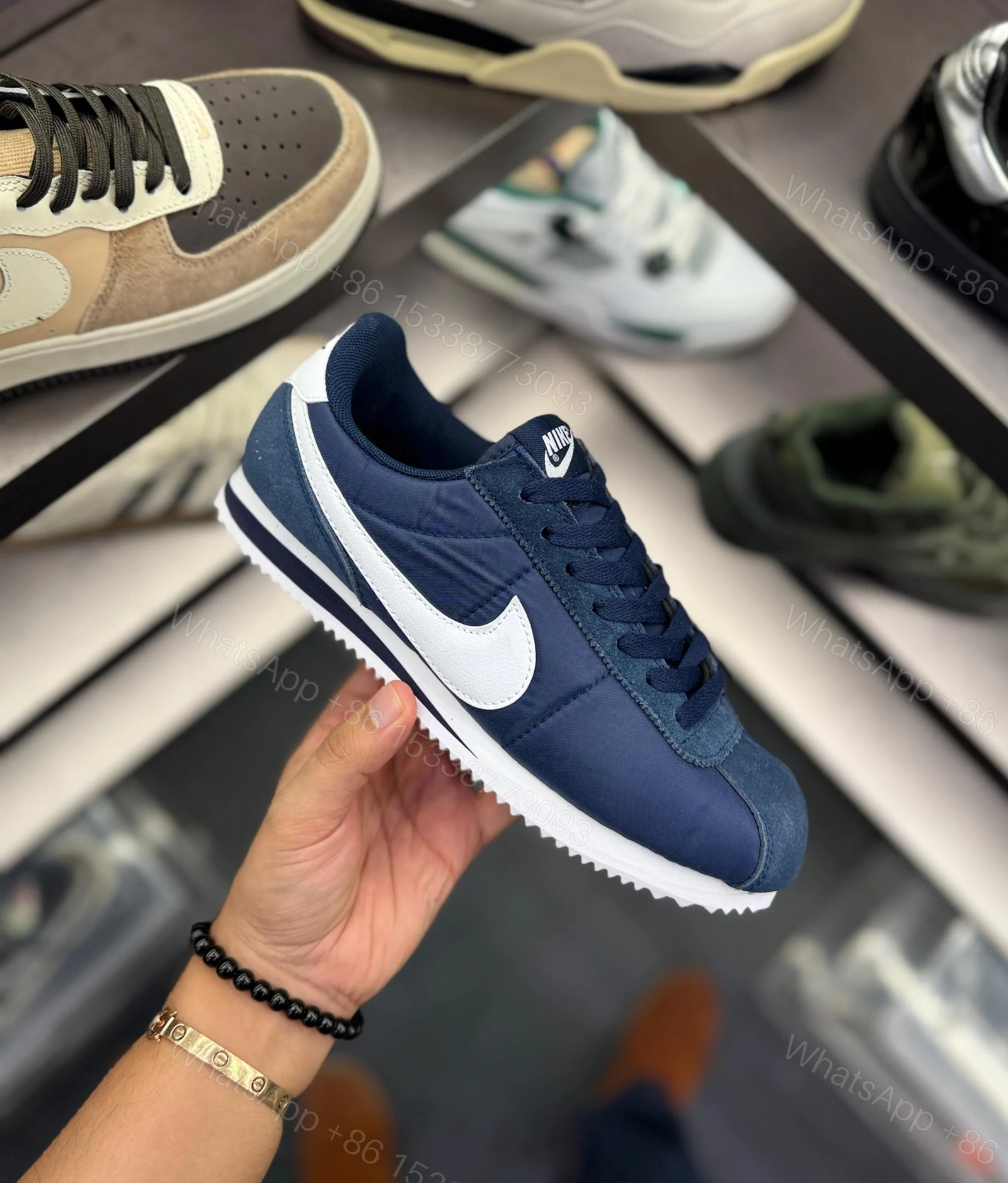 View 5 of First Copy Nike Cortez Nylon Navy