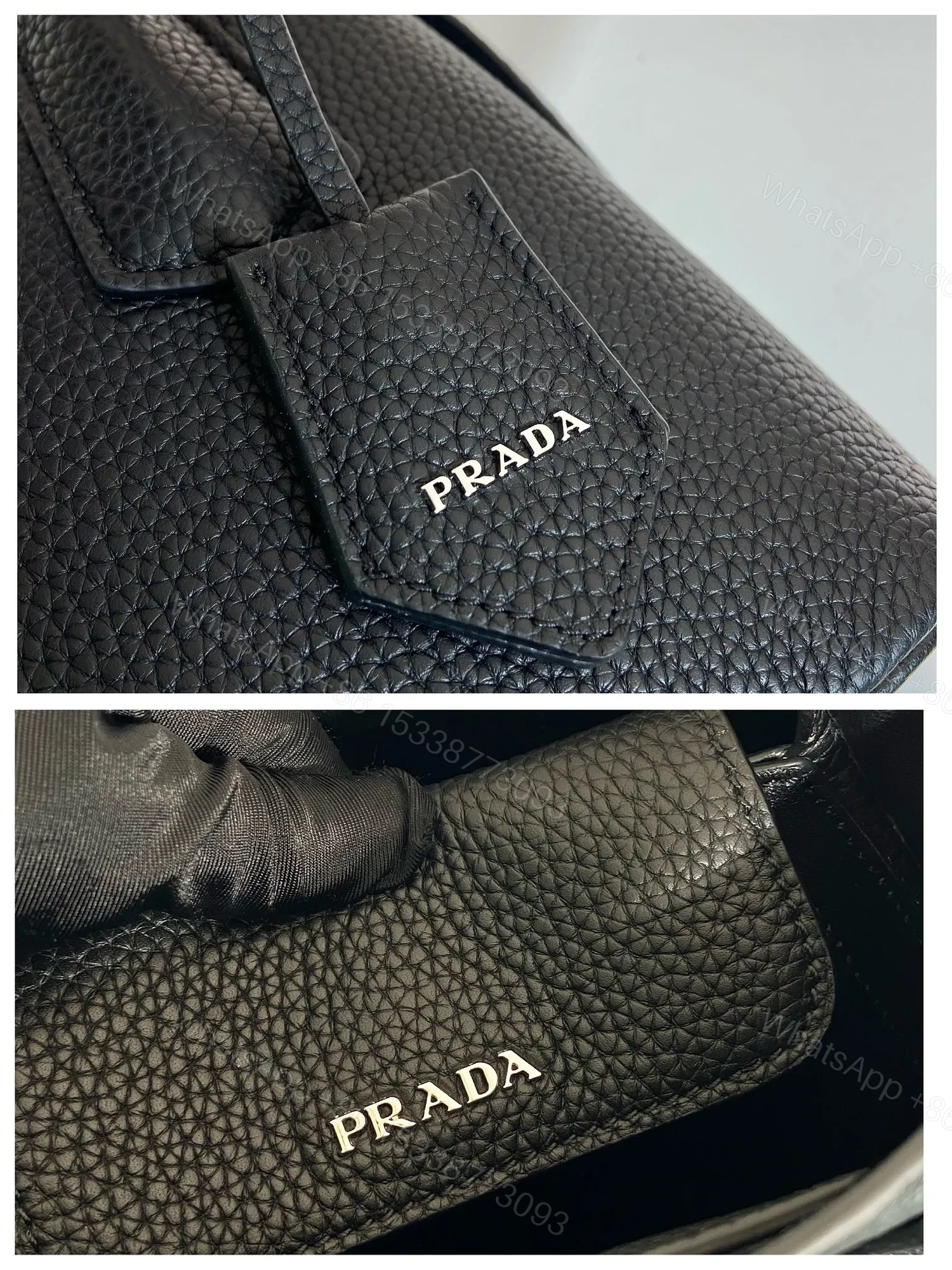 View 9 of Prada Small Prada Double Saffiano leather bag
