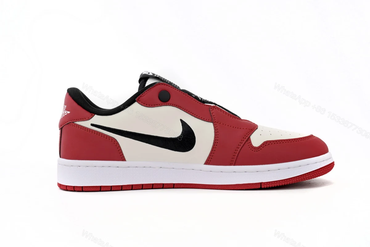 View 4 of Air Jordan 1 Low Slip WMNS NRG White Red BQ8462-601