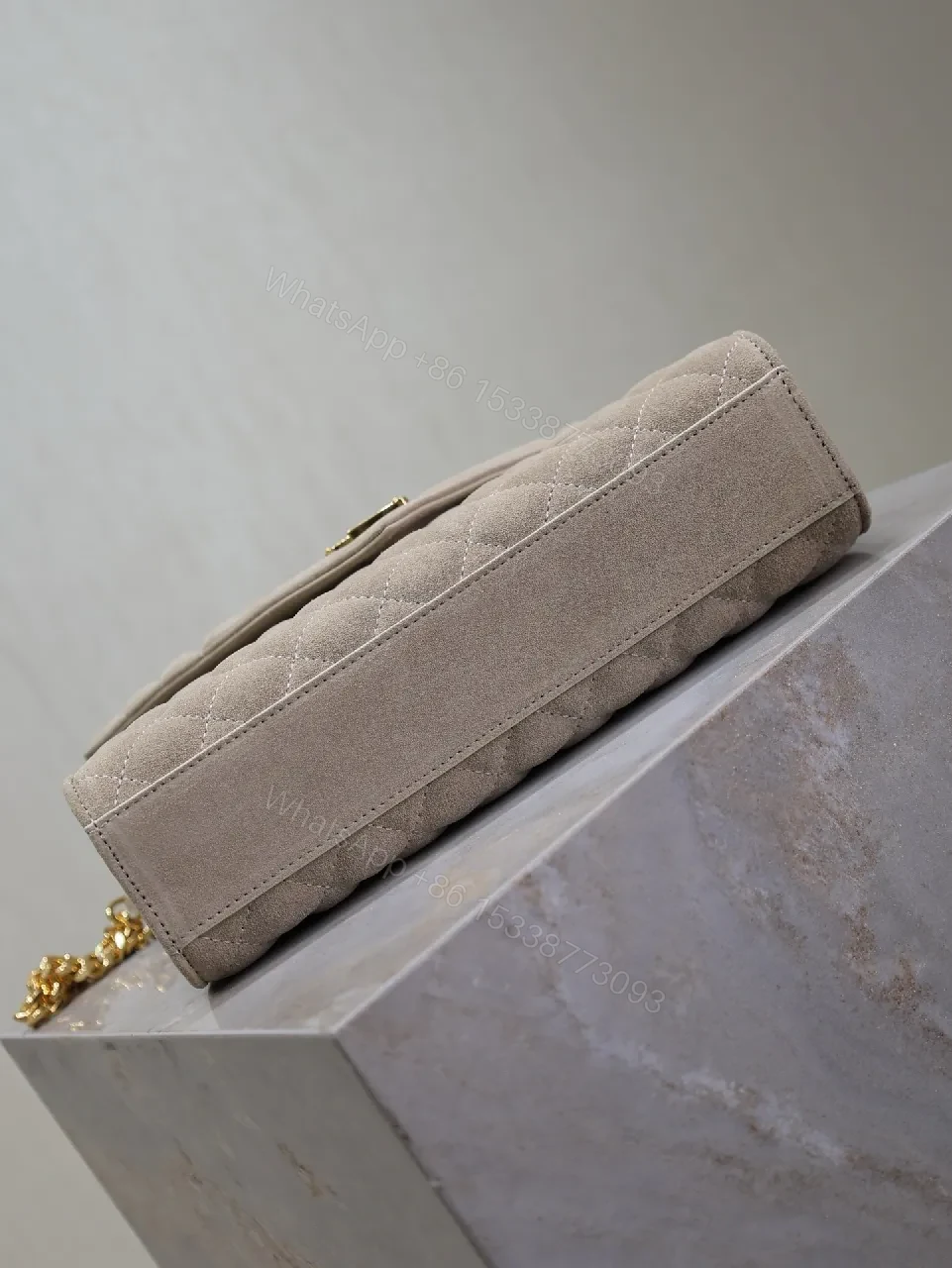 View 3 of Quilted Velvet Crossbody: Luxe Everyday Sophistication